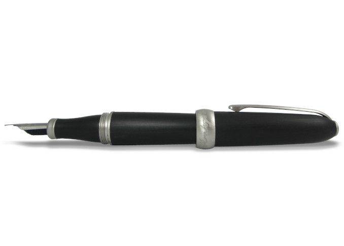 Jean-Pierre Lepine - Winston - Fountain Pen - Black with Matte Chrome Accessory - Papier Plume