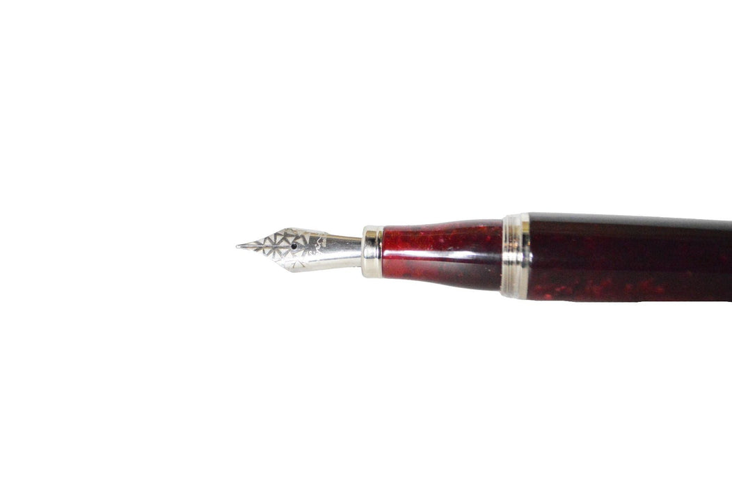 Jean-Pierre Lepine - Winston - Fountain Pen - Red with Chrome Accessory - Papier Plume