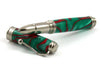 Jean-Pierre Lepine - Indigo Classic Murano - Rollerball - Green with Red Filet - Papier Plume