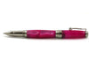 Jean-Pierre Lepine Indigo Classic Murano rollerball pen with pink accents, showcasing its elegant design and sleek finish.