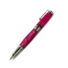 Jean-Pierre Lepine Indigo Classic Murano rollerball pen with pink accents, elegant writing instrument featuring a sleek design.