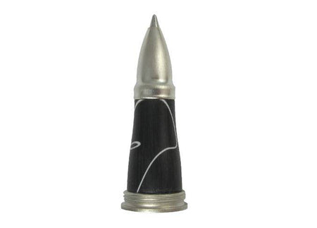 Jean-Pierre Lepine Winston rollerball pen in black with white filet, sleek writing instrument with elegant design.