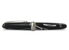 Jean-Pierre Lepine Winston rollerball pen in black with white filet, featuring a sleek design and smooth writing tip.