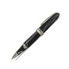 Jean-Pierre Lepine Winston rollerball pen in black with white filet, elegant writing instrument with sleek design