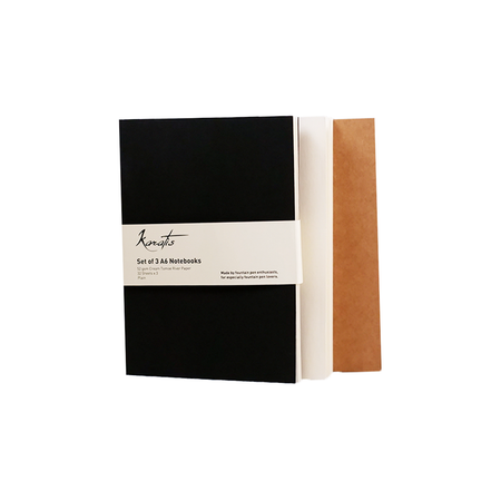 Set of 3 A6 Notebooks - Papier Plume