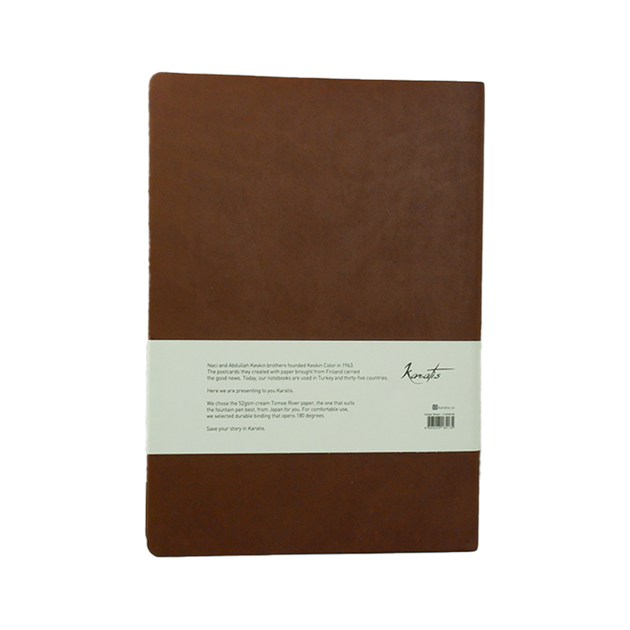 Karatis - B5 Size - Golden Brown - Tomoe River Paper - Notebook - Papier Plume