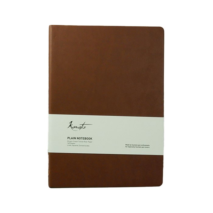 Karatis - B5 Size - Golden Brown - Tomoe River Paper - Notebook - Papier Plume