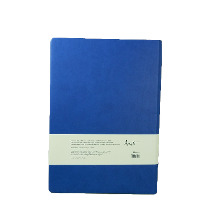 Karatis - B5 Size - Sapphire Blue - Tomoe River Paper - Notebook - Papier Plume