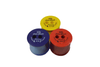 Blue KUM Color Combi Pencil Sharpener with 8mm blade, compact and easy to use for sharpening pencils.
