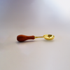 Papier Plume wax melting spoon in large gold color, ideal for melting wax in candle making or crafting projects.