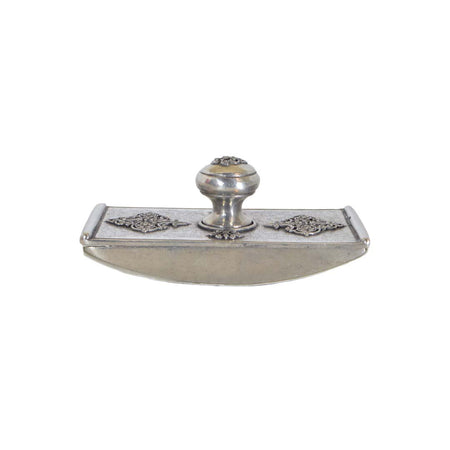 Le Potier D'etain filigree blotter with intricate metalwork and decorative design, showcasing craftsmanship and detailed artistry.