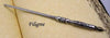 Le Potier D'etain pewter dip calligraphy pen with fleur-de-lys design for elegant writing and artistic calligraphy.