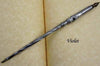Le Potier D'etain pewter dip calligraphy pen with Fleur-de-Lys design for elegant writing and artistic lettering.