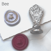 Le Potier D'etain wax seal with anchor design, crafted for sealing letters and invitations, showing intricate detailing.
