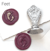 Le Potier D'etain wax seal with anchor design, showcasing detailed craftsmanship on a metallic wax seal for sealing documents.