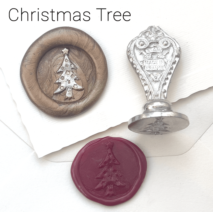 Le Potier D'etain wax seal with anchor design, showcasing intricate craftsmanship and metallic finish for sealing or decorative use.