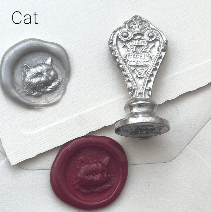 Le Potier D'etain wax seal with anchor design, showcasing intricate craftsmanship on a sealing wax stamp.
