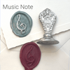 Le Potier D'etain wax seal with anchor design, crafted for sealing and decorative purposes, showcasing detailed craftsmanship.