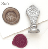 Le Potier D'etain wax seal with anchor design, crafted for sealing documents or decorative purposes, in a detailed close-up image.