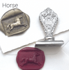 Le Potier D'etain wax seal featuring an anchor design, crafted from metal, used for sealing and decorative purposes.