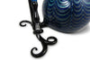 Murano Glass Inkwell Set: Blue/Black Lace - Papier Plume