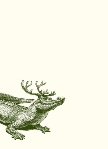 Alexa Pulitzer  - Christmas Gator A6 - Papier Plume
