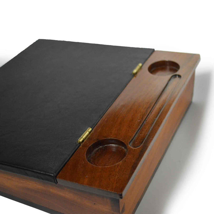 Lap Desk - Walnut and Leather - Papier Plume
