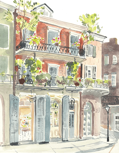 Lyla Clayre Studio - New Orleans Architecture - Stationery Set - Papier Plume