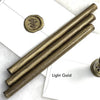 Black pliable sealing wax sticks by Papier Plume, 7 inches long, ideal for sealing envelopes and adding vintage charm to crafts.