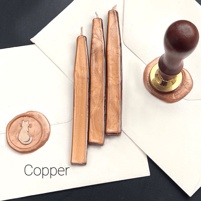 Sealing Wax Sticks with Wick in Modern Colors - Papier Plume