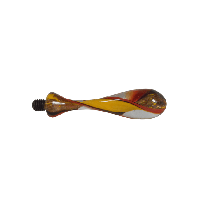 Amber glass wax seal handles from Papier Plume, featuring elegant glass handles for sealing and decoration.