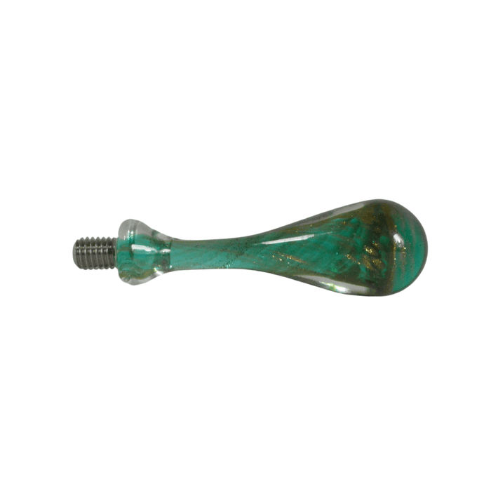Amber glass wax seal handles by Papier Plume, featuring elegant glass handles designed for sealing and decorative purposes.