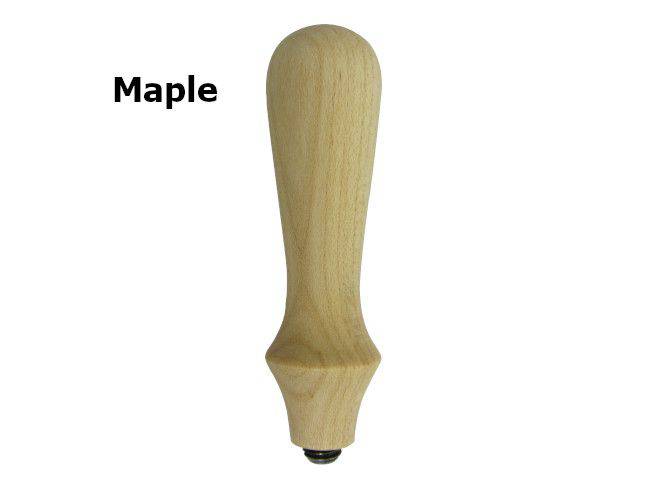 Red-brown wooden wax seal handle with 8mm screw for Papier Plume wax seals, showcasing a classic and durable design.