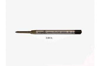 Black Parker Style Easy Flow 9000 ballpoint pen refill showing the ink chamber and metal tip for smooth writing.