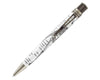 Retro 51 Tornado Vintage Metalsmith Dr. Gray rollerball pen with sleek metal design and gray ink barrel.