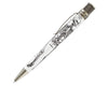 Retro 51 Tornado Vintage Metalsmith Dr. Gray rollerball pen with metallic finish and sleek design.