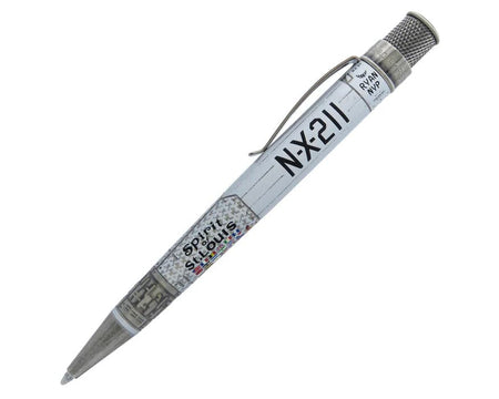 Retro 51 Smithsonian Collection rollerball pen with hummingbird and flower design, featuring vibrant colors and intricate details.