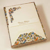 Set of Rossi Bird Florentine Classico notecards with elegant floral bird design, perfect for stationary and correspondence.