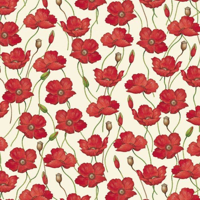 Rossi wrapping paper featuring vibrant poppy flower design, suitable for gift wrapping and special occasions.