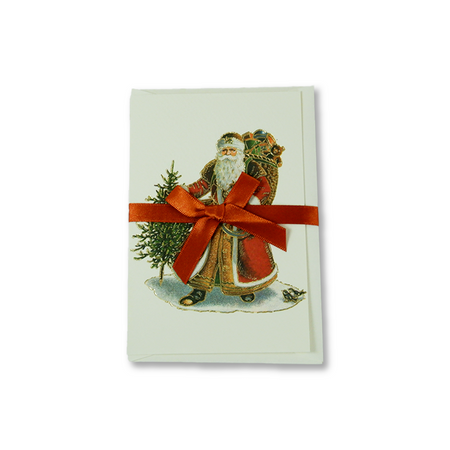 Christmas Cards - Santa Claus (Red) - Papier Plume