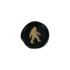 Swamp monster wax seal by Papier Plume featuring a detailed green and brown swamp creature design on a wax seal.