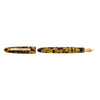 Esterbrook Estie fountain pen with tortoise shell body and gold fittings, showcasing elegant design and craftsmanship.