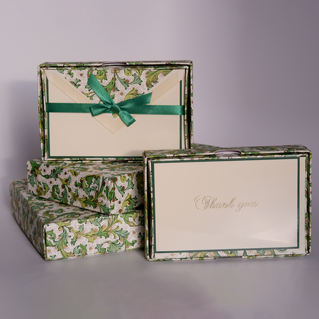 Rossi - Green Florentine Notecards - Papier Plume