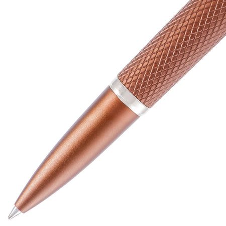 Brown Diplomat Viper rollerball pen with sleek design, featuring a smooth metal clip and elegant finish.