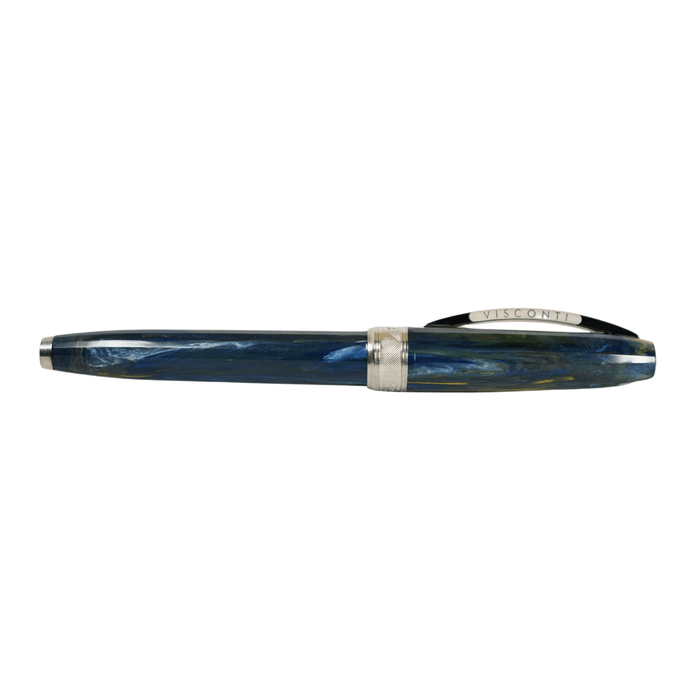 Visconti Van Gogh Starry Night fountain pen with fine nib, featuring artwork-inspired design and elegant craftsmanship.