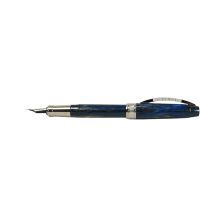 Visconti Van Gogh Starry Night fountain pen with detailed artwork design and fine nib, showcasing artistic craftsmanship.