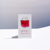 Papier Plume New Orleans Collection fountain pen ink bottle with colorful label and ink swatch on white background.