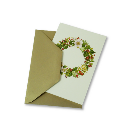 Christmas Cards - Wreath - Papier Plume