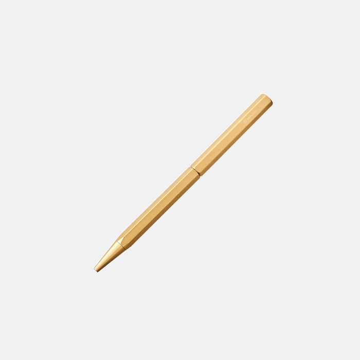 Classic Revolve-Ballpoint Pen(Slim)-Brass - Papier Plume