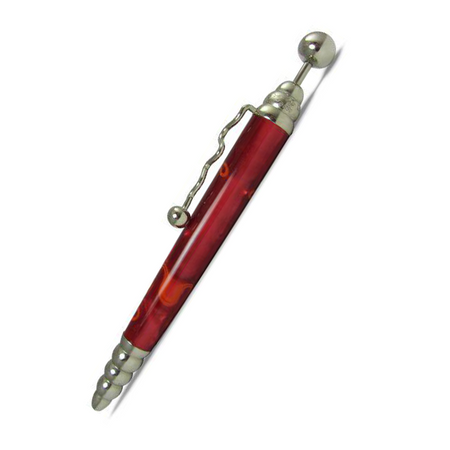Jean-Pierre Lepine Zig Zag Ballpoint Pen - Red with Yellow Filet - Papier Plume